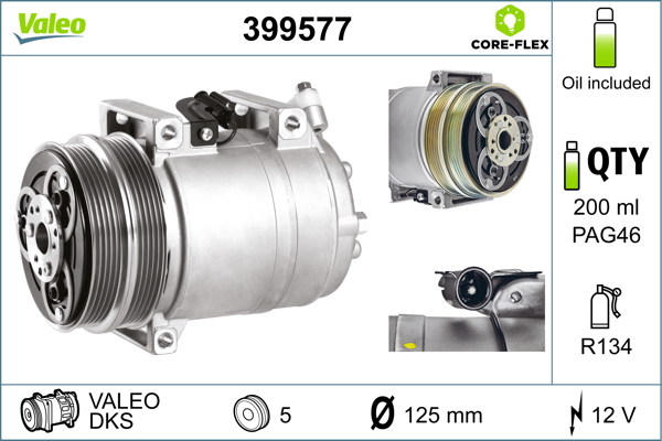 VALEO Kompressor,kliimaseade 399577