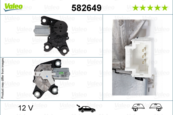 VALEO Klaasipuhastaja mootor 582649