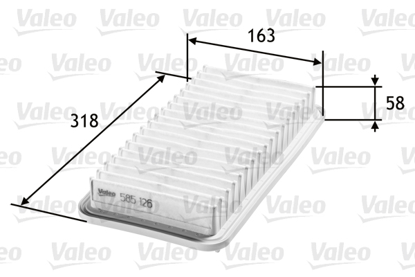 VALEO Ilmansuodatin 585126
