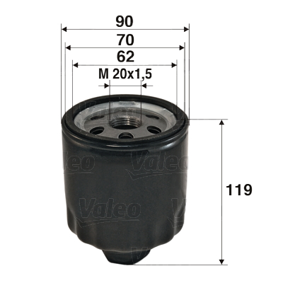 VALEO Õlifilter 586020