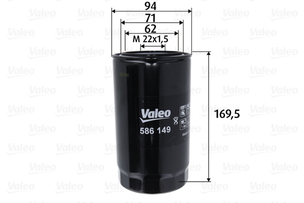 VALEO Oljefilter 586149