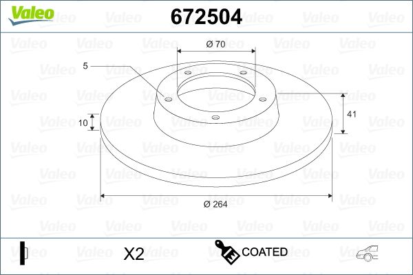 VALEO Piduriketas 672504