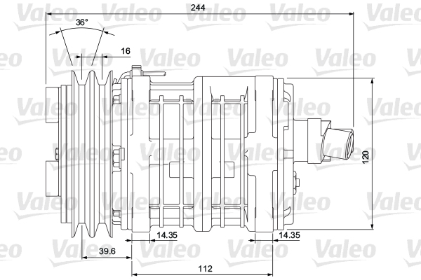 VALEO Kompressor,kliimaseade 700853