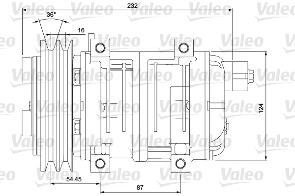 VALEO Kompressor,kliimaseade 700868