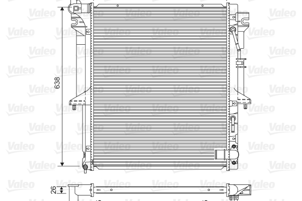 VALEO Kylare, motorkylning 701585