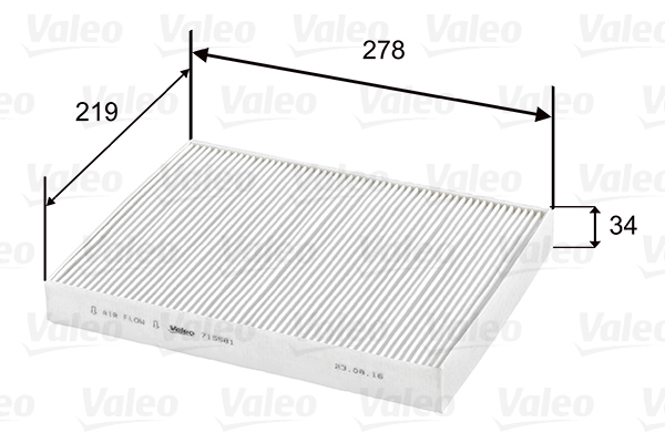 VALEO Filter,salongiõhk 715581