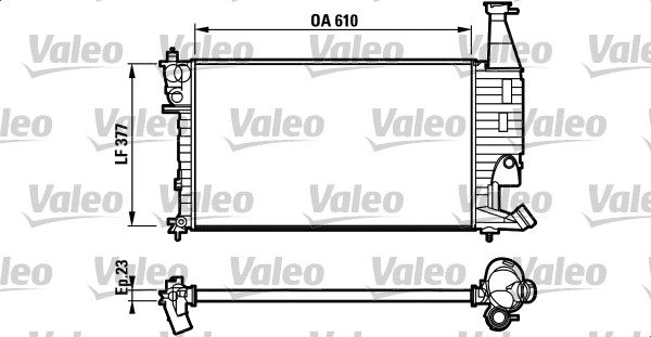 VALEO Radiaator,mootorijahutus 732563