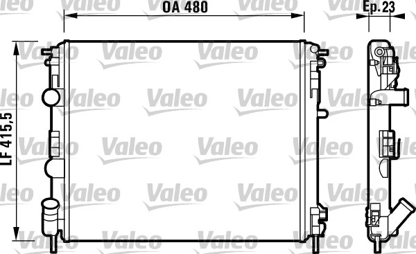 VALEO radiatorius, variklio aušinimas 732721