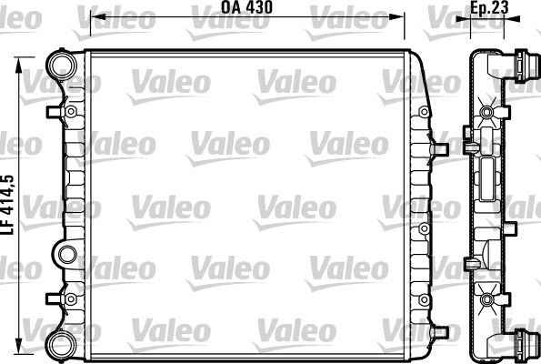VALEO Chłodnica, układ chłodzenia silnika 732863