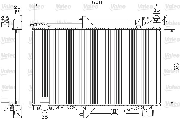 VALEO Kylare, motorkylning 733146