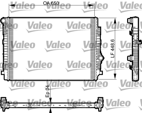 VALEO radiatorius, variklio aušinimas 735549