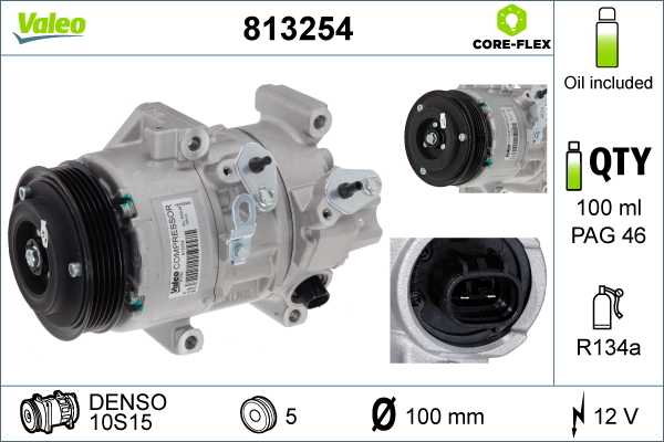 VALEO Kompressori, ilmastointilaite 813254