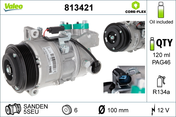 VALEO Kompressor,kliimaseade 813421