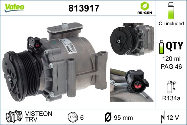 VALEO Kompressor,kliimaseade 813917
