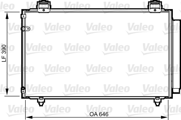VALEO Lauhdutin, ilmastointilaite 814208