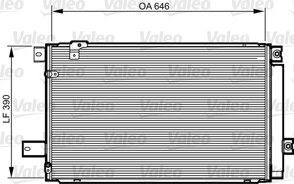 VALEO Lauhdutin, ilmastointilaite 814213