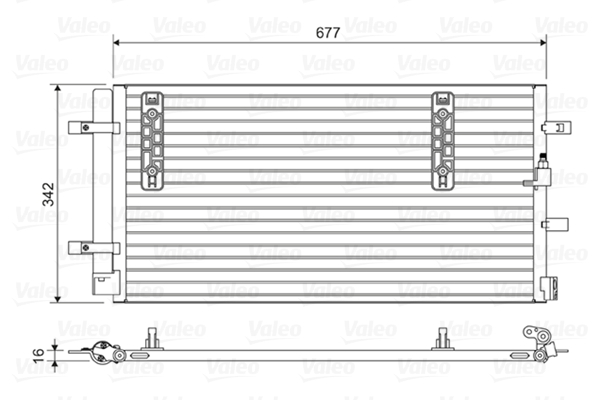 VALEO Lauhdutin, ilmastointilaite 814419