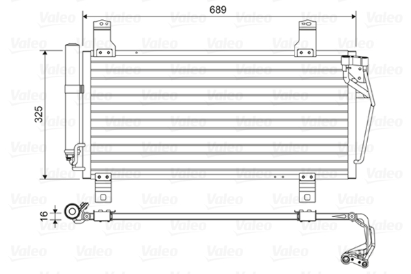 VALEO Lauhdutin, ilmastointilaite 814456