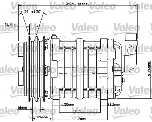VALEO Kompressor,kliimaseade 815800