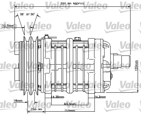 VALEO Kompressor,kliimaseade 815841