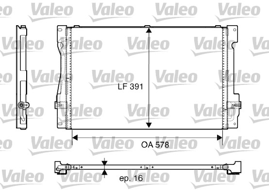 VALEO Lauhdutin, ilmastointilaite 817675