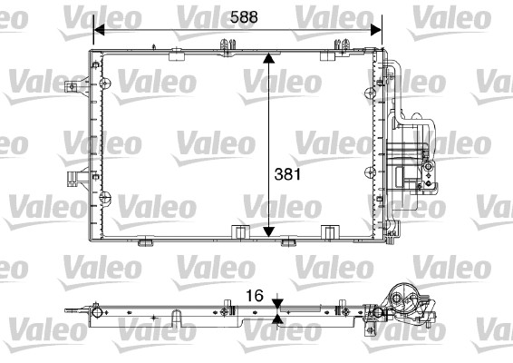 VALEO Lauhdutin, ilmastointilaite 817843