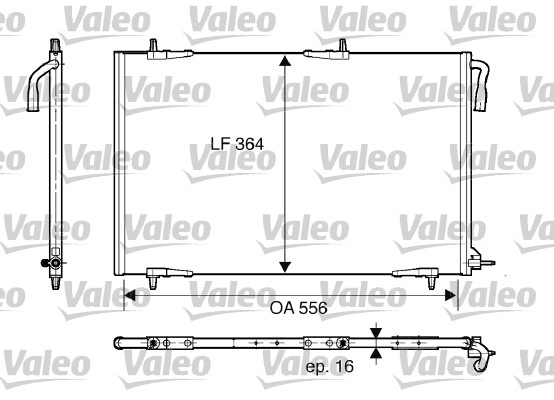 VALEO Kondensaator,kliimaseade 818000