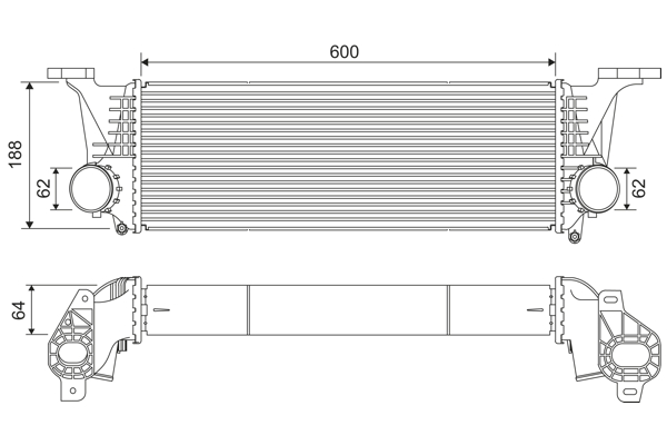 VALEO Laddluftkylare 818315
