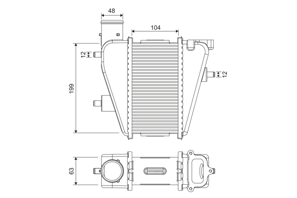 VALEO Intercooler 818373