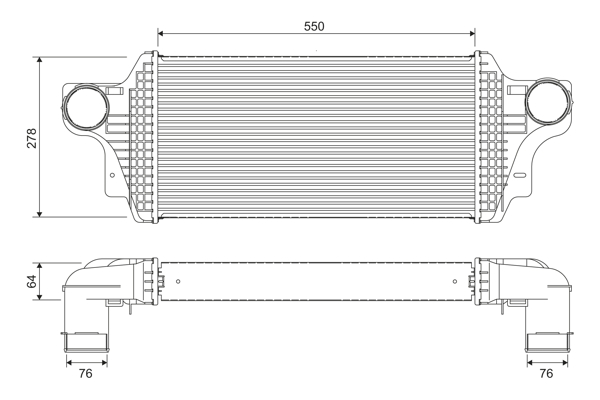 VALEO Intercooler 818377