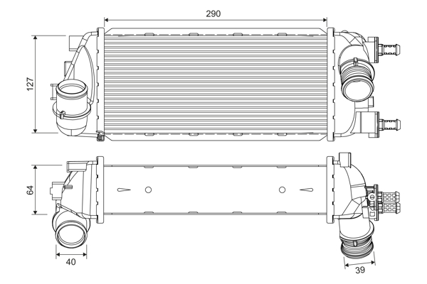 VALEO Intercooler 818695