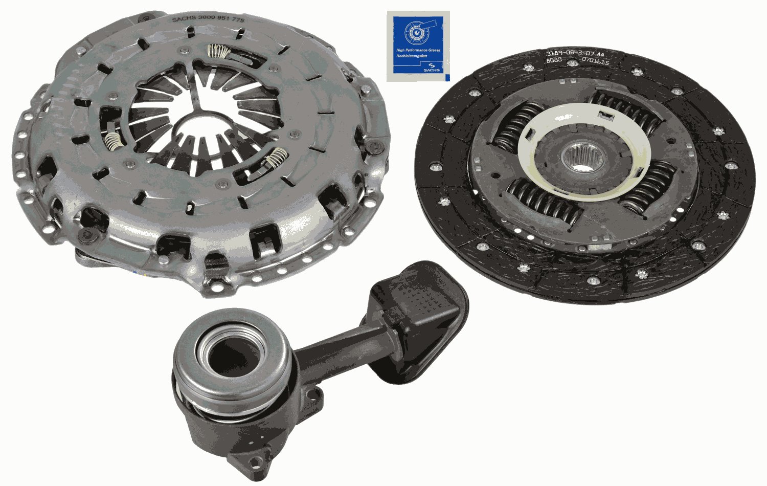 SACHS Kopplingssats 3000 990 395