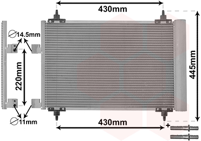 VAN WEZEL Kondensaator,kliimaseade 40005215
