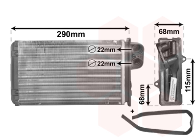 VAN WEZEL Soojusvaheti,salongiküte 40006100
