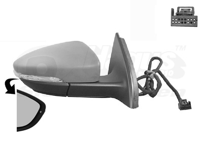 VAN WEZEL išorinis veidrodėlis 5740808