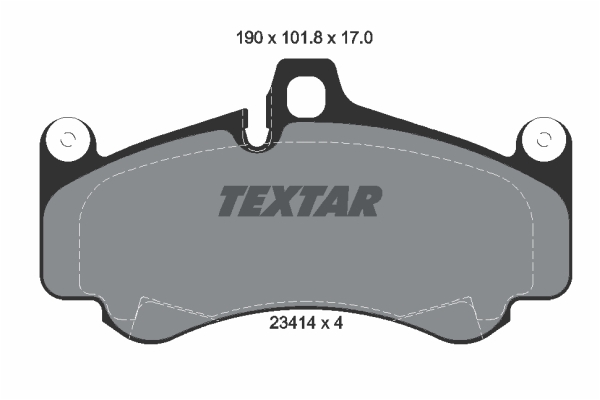 TEXTAR Piduriklotside komplekt, ketaspidur 2341401