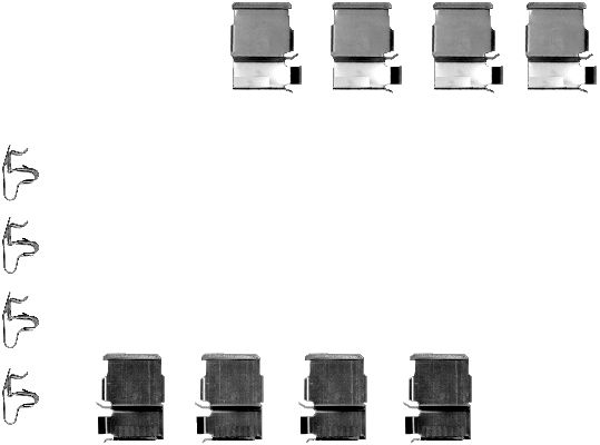 TEXTAR Lisakomplekt, ketaspiduriklotsid 82050200