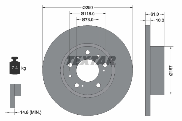 TEXTAR Piduriketas 92042900