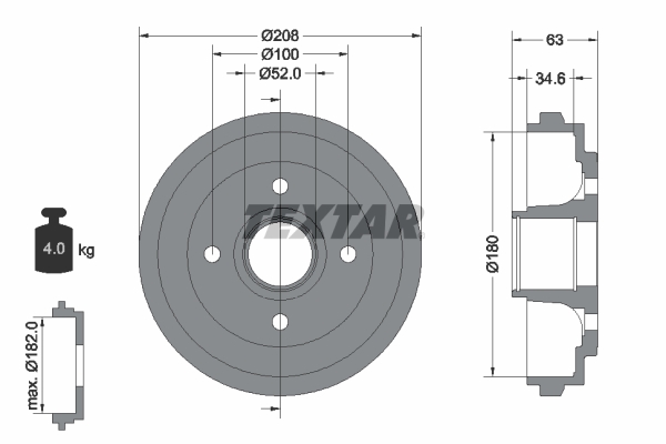 TEXTAR Piduritrummel 94023900