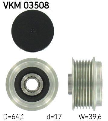 SKF laisvos eigos sankaba, kint. sr. generatorius VKM 03508