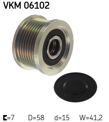 SKF Vapaakytkin VKM 06102