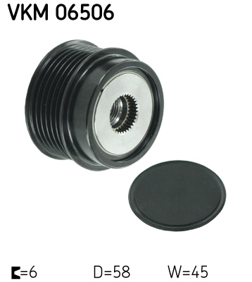 SKF Alternator - sprzęgło jednokierunkowe VKM 06506