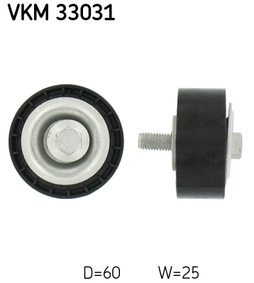 SKF rolka kierunkowa / prowadząca, pasek klinowy zębaty VKM 33031