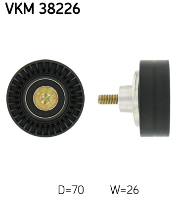 SKF rolka kierunkowa / prowadząca, pasek klinowy zębaty VKM 38226