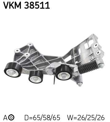 SKF Rolka napinacza, pasek klinowy wielorowkowy VKM 38511