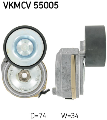 SKF Kiristysrulla, moniurahihna VKMCV 55005