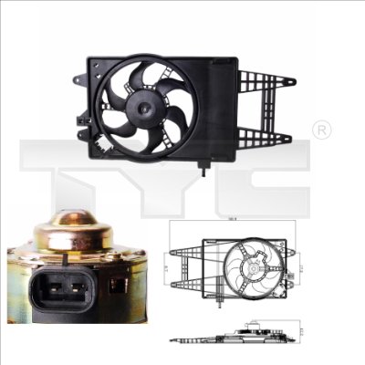 TYC Ventilaator,mootorijahutus 809-0004
