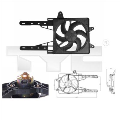 TYC Ventilaator,mootorijahutus 809-0007
