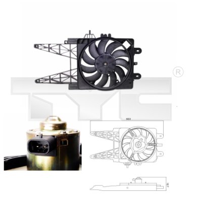 TYC Ventilaator,mootorijahutus 809-0008
