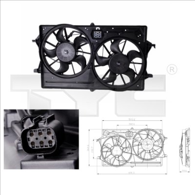 TYC Ventilaator,mootorijahutus 810-0016